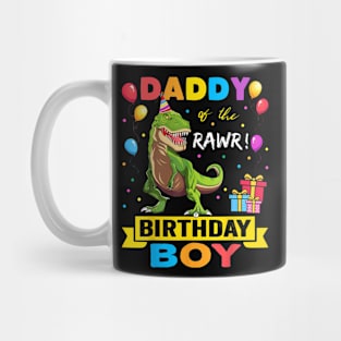 Daddy Dinosaur Funny Cute Birthday Boy Family Apparel Mug